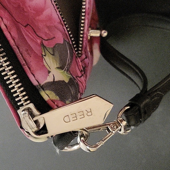 Reed Modern American Luxury Pink Floral 11" x 8" Clutch Purse - Picture 10 of 11